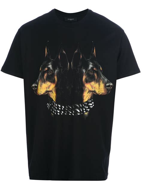 givenchy t shirt animal|black givenchy shirt.